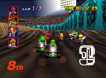 Mario Kart 64 (U) [!] - screen 2