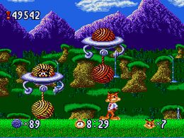 Bubsy in Claws Encounters of the Furred Kind (E) - screen 2