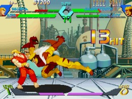 X-Men Vs. Street Fighter (Euro 960910) - screen 2