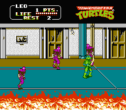 Teenage Mutant Ninja Turtles II - The Arcade Game (U) [!] - screen 1