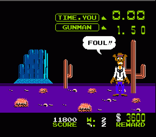 Wild Gunman (U) (PRG1) [!] - screen 1