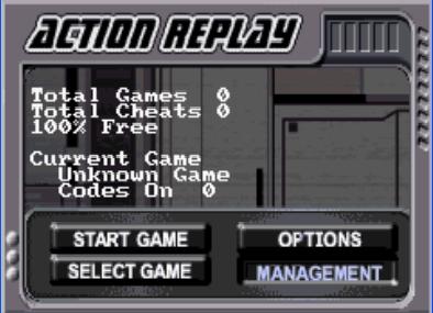 Action Replay GBX v3.1 (E) [1712] - screen 1