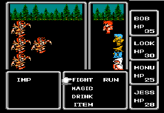 Final Fantasy I-II-III NES-EMU - screen 2