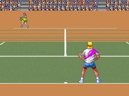 David Crane's Amazing Tennis (Nintendo Super System) - screen 1