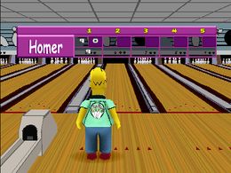 Simpsons Bowling (GQ829 UAA) - screen 1