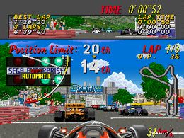 Super Monaco GP (set 5, World, 'Air Drive Cabinet', FD1094 317-0126) - screen 1