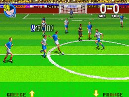 Super Visual Football: European Sega Cup - screen 1