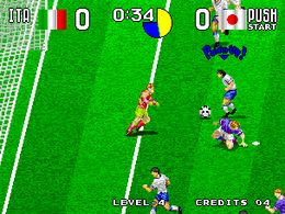 Tecmo World Soccer '96 - screen 1