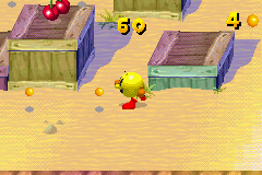 2-in-1 - Ms Pac-Man Maze Madness and Pac-Man World (U) [2571] - screen 1