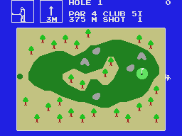 Championship Golf (SG-1000) - screen 1