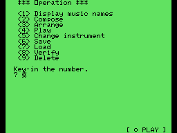 Sega Music Editor (SC-3000) [!] - screen 1