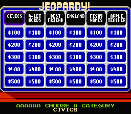 Jeopardy! (U) - screen 3