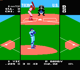 Tecmo Baseball (U) - screen 2