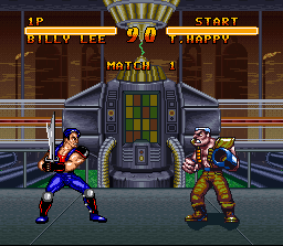 Double Dragon V - The Shadow Falls (E) - screen 2