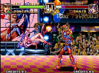 Voltage Fighter - Gowcaizer / Choujin Gakuen Gowcaizer - screen 1