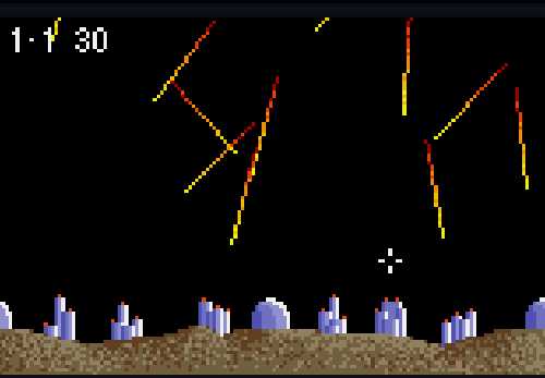 Super Asteroids & Missile Command (1995) - screen 1