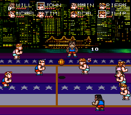 Kunio-kun no Dodge Ball - Zenin Shuugou! (J) - screen 2