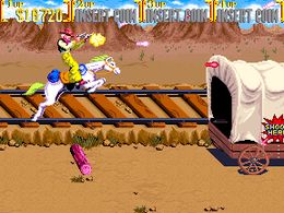 Sunset Riders (bootleg 4 Players ver. ADD) - screen 2