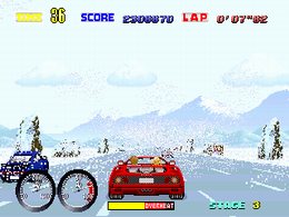 Turbo Out Run (set 3, upgrade kit, FD1094 317-0118) - screen 1