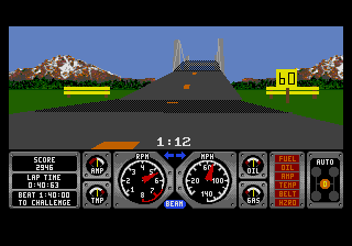 Hard Drivin' (W) [!] - screen 1