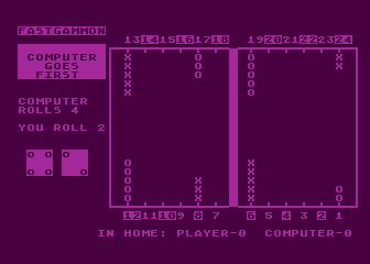 Fastgammon - screen 1