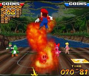 Mario Basketball - 3 On 3 (J) [0505] - screen 1