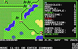 Roadwar Europa - screen 1