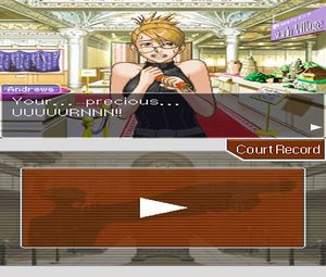 Phoenix Wright: Ace Attorney - Trials and Tribulations (E) [2734] - screen 1