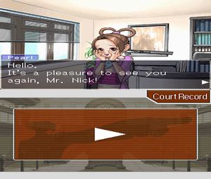 Phoenix Wright: Ace Attorney - Trials and Tribulations (E) [2739] - screen 1