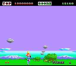 Space Harrier (U) - screen 1