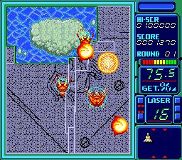 Volfied (J) - screen 2